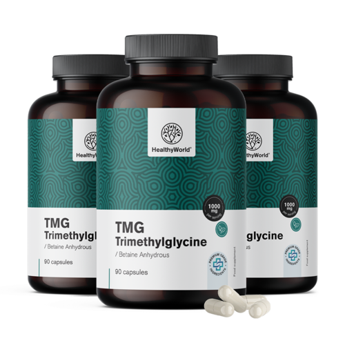 3x TMG – Trimethylglycin, zusammen 270 Kapseln