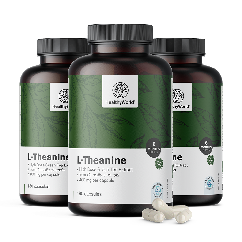 L-Teanin 400 mg en cápsulas.