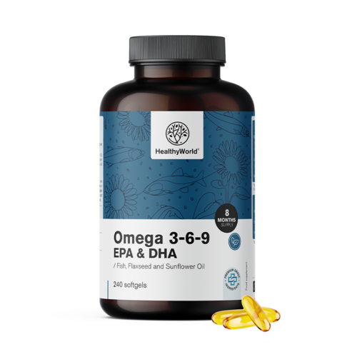 Oméga 3-6-9, 240 gélules molles