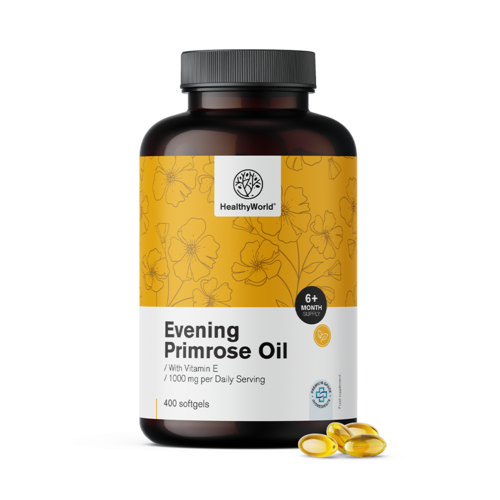 Huile d'onagre 1 000 mg, 400 gélules molles