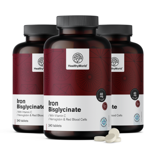 3x Δισγλυκινικός σίδηρος 40 mg, συνολικά 720 δισκία