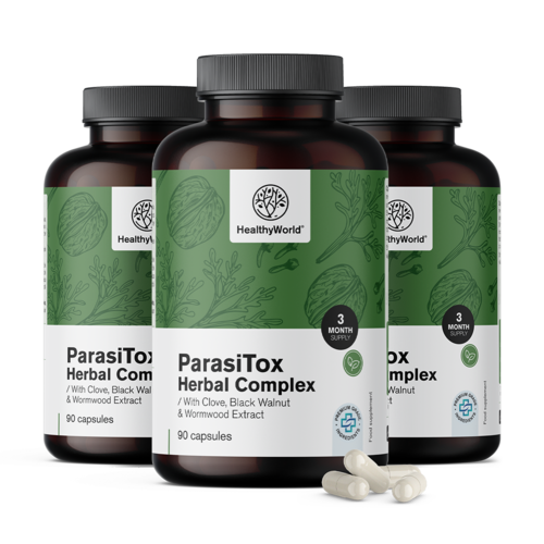 3x ParasiTox – φυτικό σύμπλεγμα, συνολικά 270 κάψουλες
