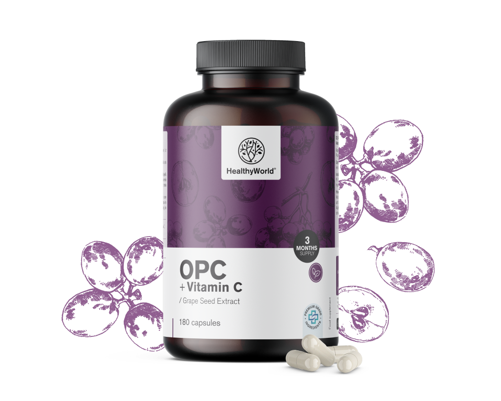 OPC – iz sjemenki grožđa + vitamin C