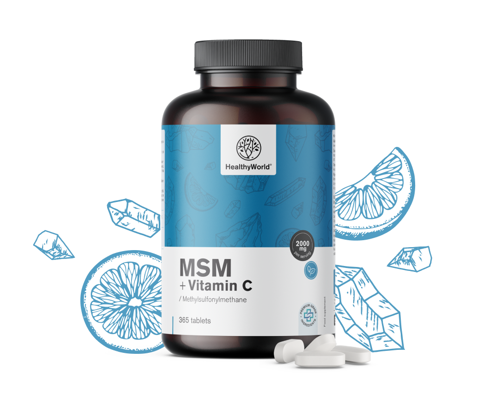 MSM 2000 mg - s vitaminom C