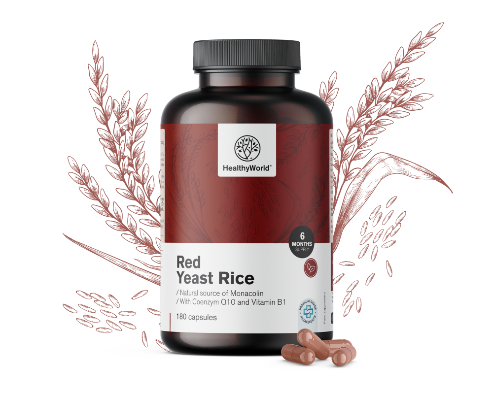 Vörös rizs élesztő 250&nbsp;mg