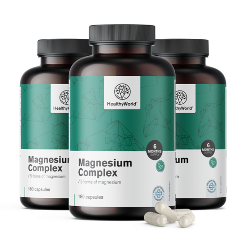 3x Complesso di magnesio, totale 540 capsule