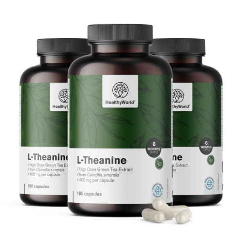 3x L-Teanina 400 mg, totale 540 capsule