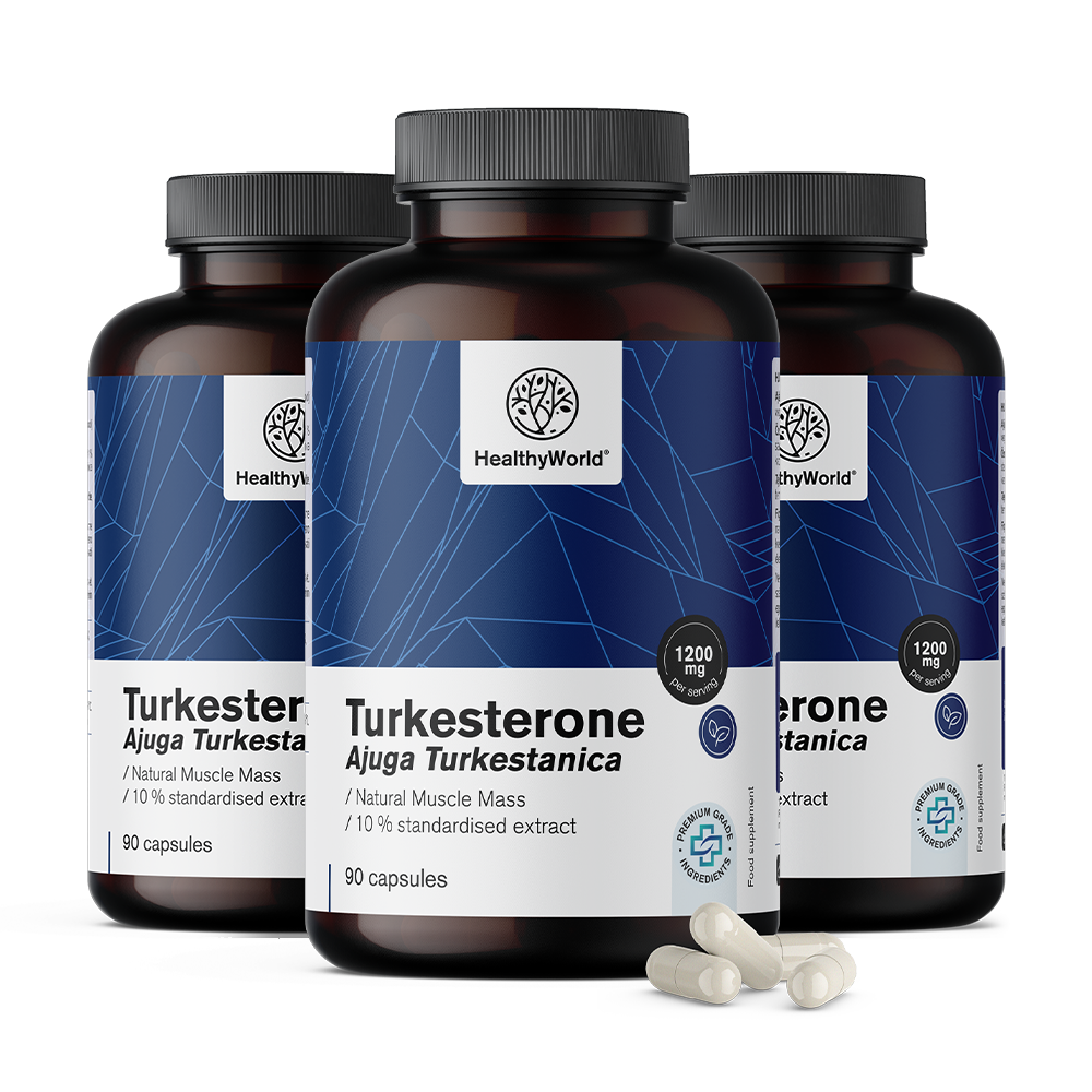 Turkesteron 1200 mg in capsule.