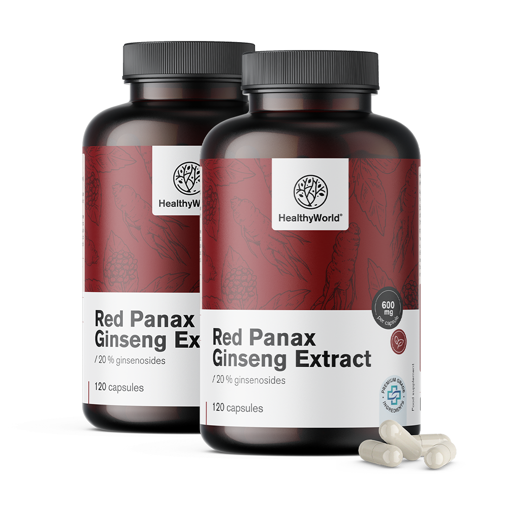Panax Ginseng Rosso - estratto di ginseng rosso 600 mg.