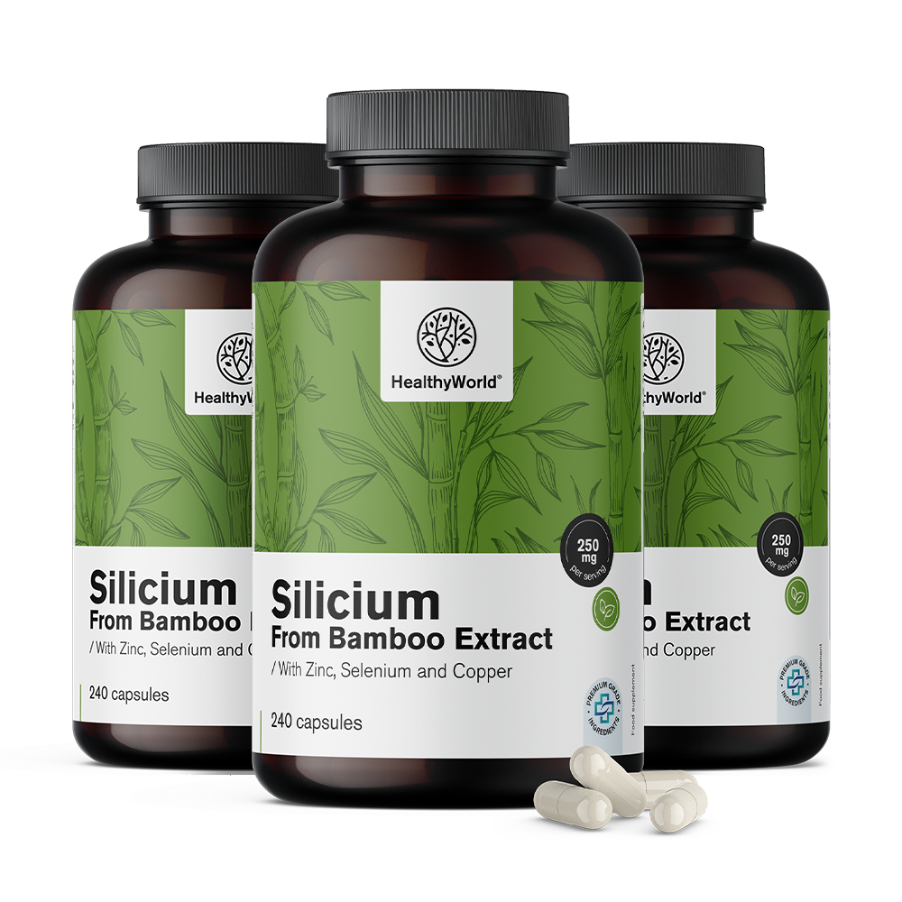 Silicio 250 mg - dall'estratto di bambù.