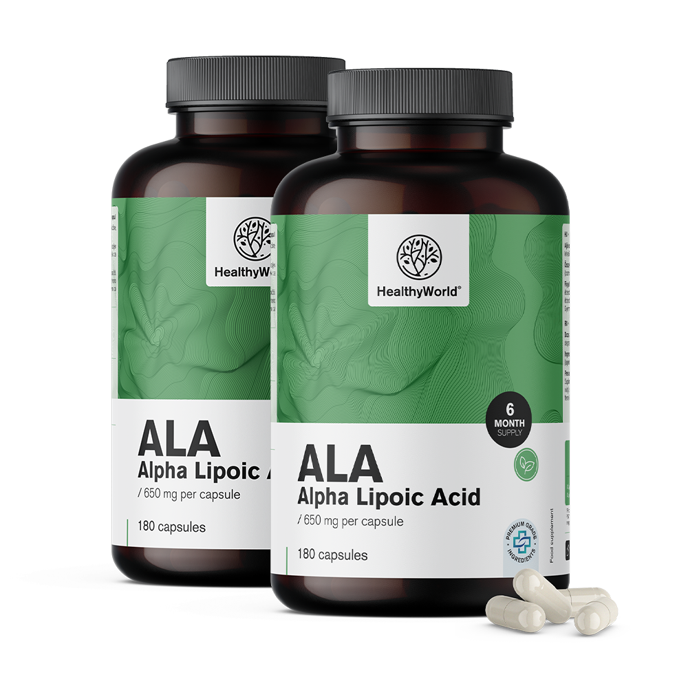 ALA - acido alfa lipoico 650 mg.