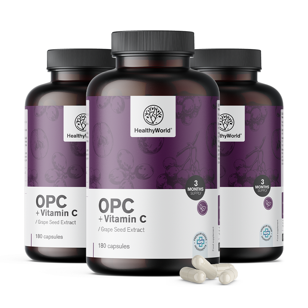 OPC + vitamine C in capsules