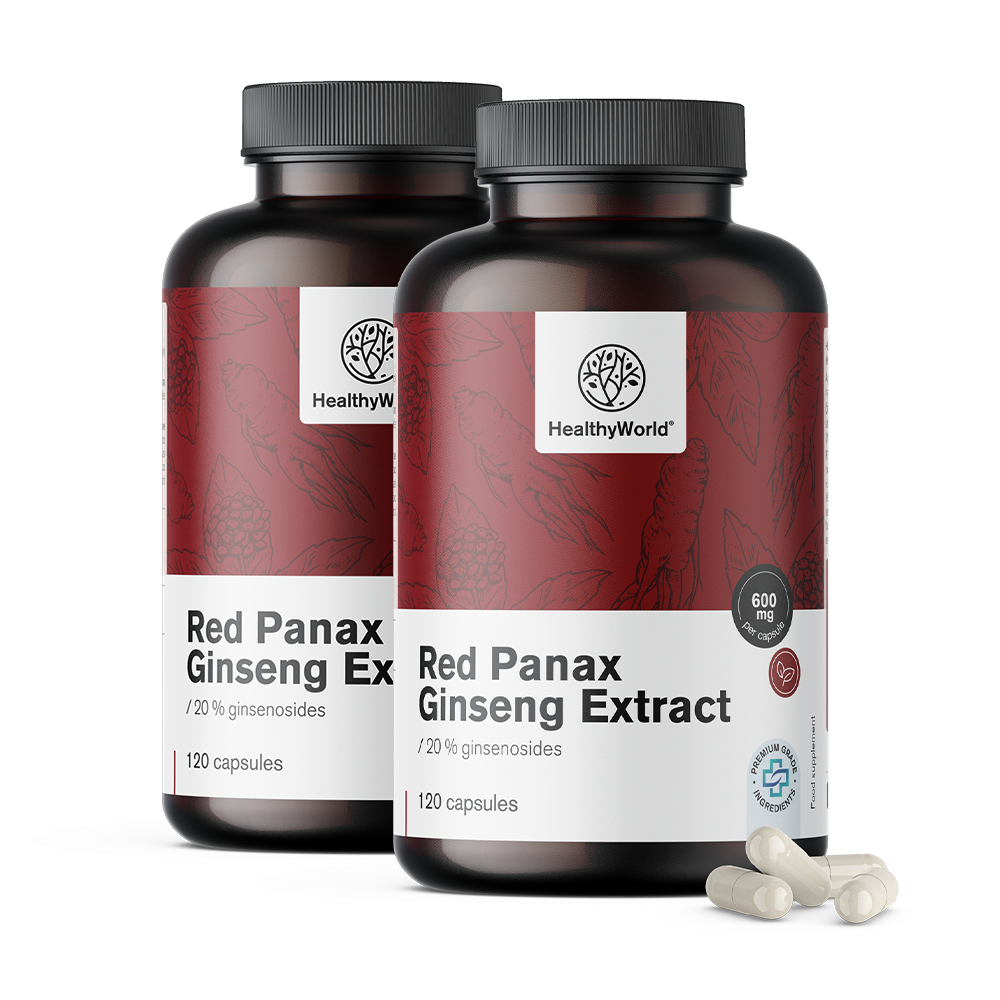 Red Panax Ginseng – izvleček rdečega ginsenga 600 mg