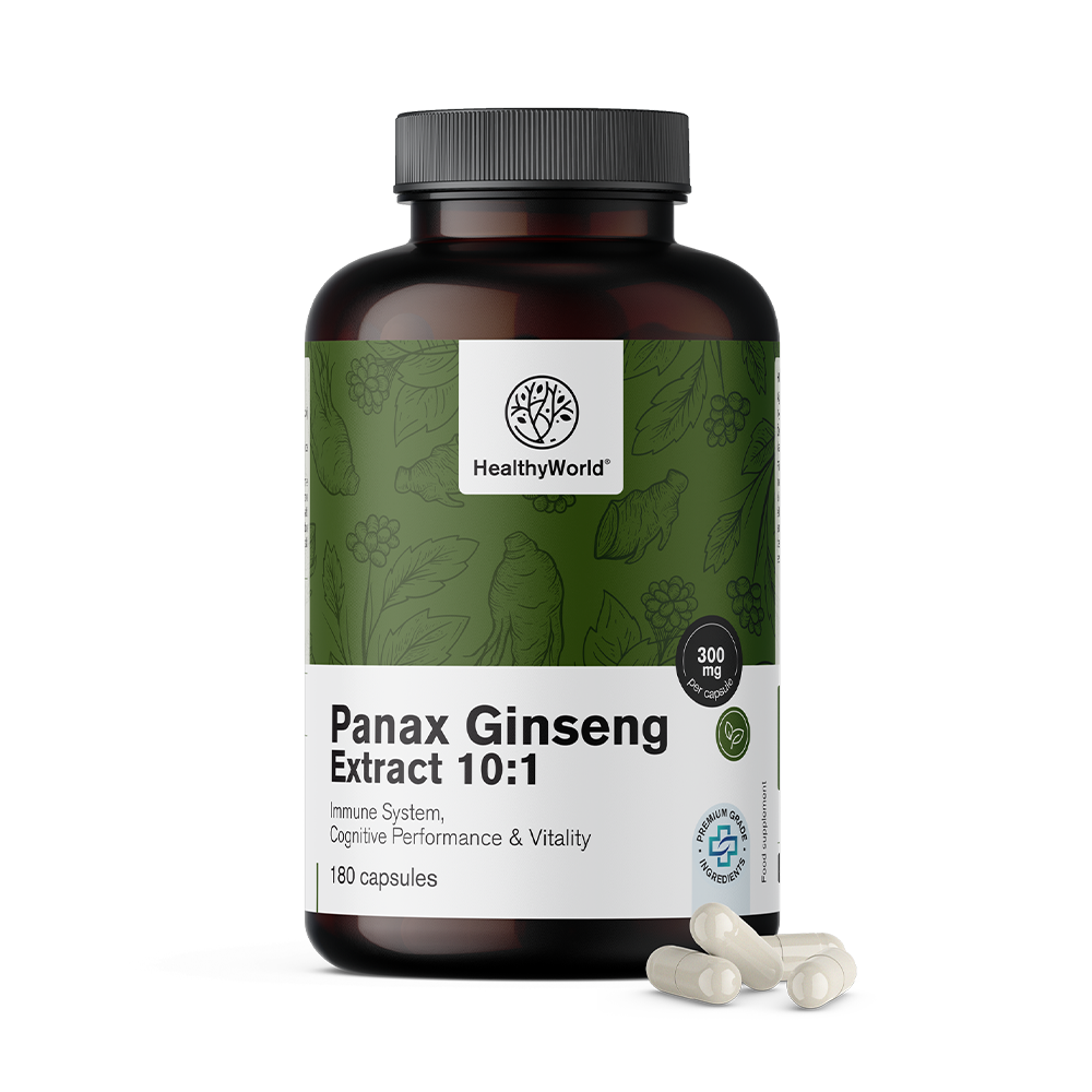Panax Ginseng 300 mg – izvleček ginsenga 10:1 v kapsulah