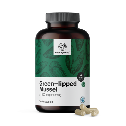 Groenlipmossel 1500 mg, 360 capsules