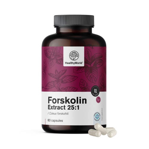 Forskolina – z ekstraktu z pokrzywy indyjskiej 20 mg, 60 kapsułek
