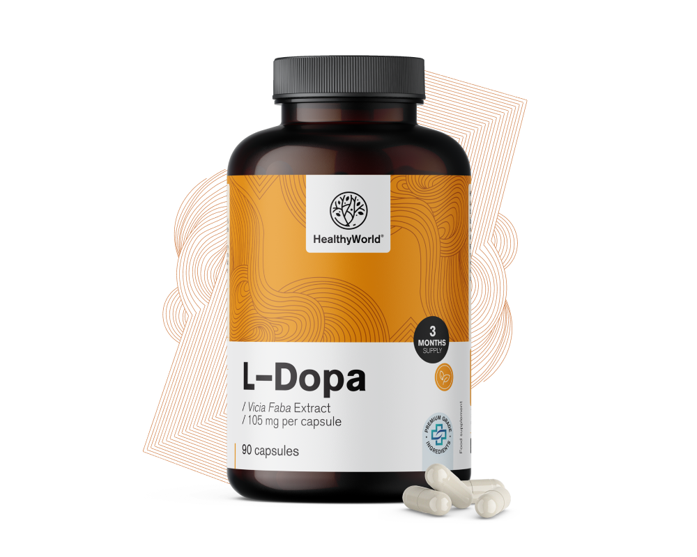 L-dopa 105 mg - z ekstraktu z bobu