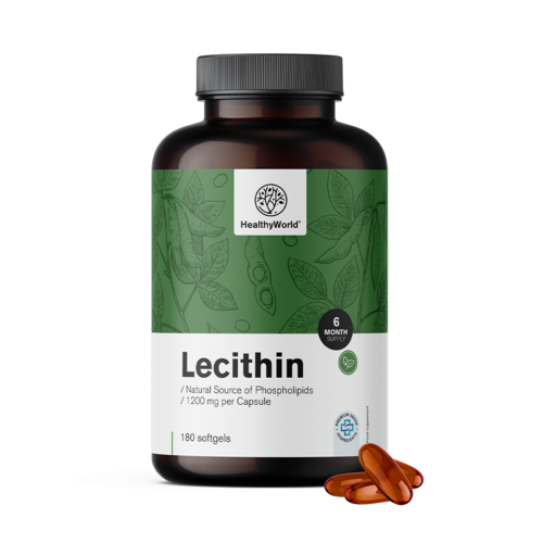Lecytyna 1200 mg, 180 miękkich kapsułek