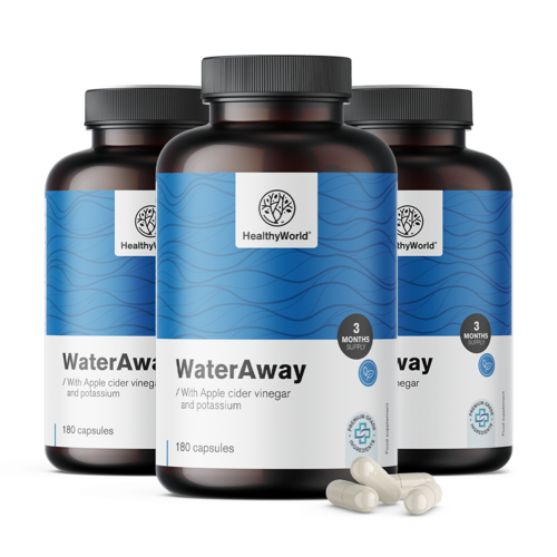 3x WaterAway – cápsulas para eliminação de água, total de 540 cápsulas