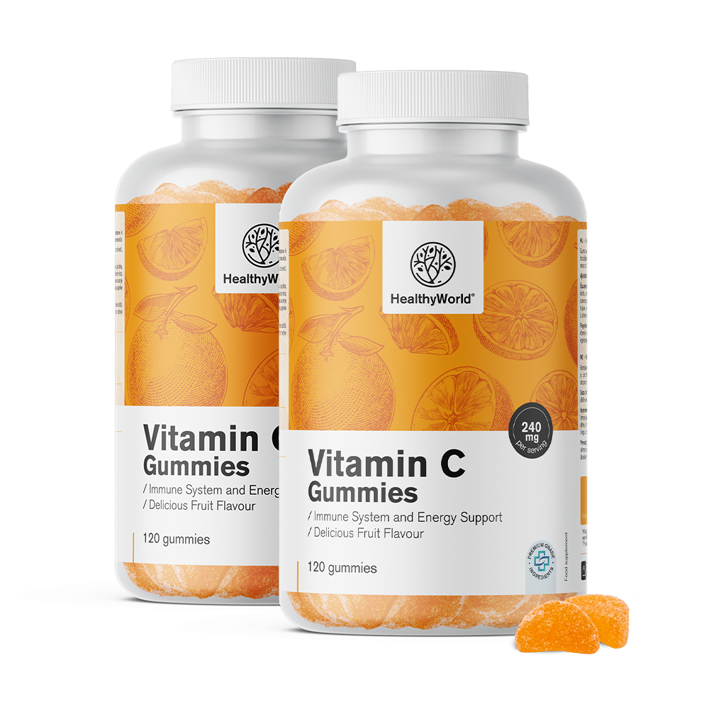 Vitamina C em gomas de mascar