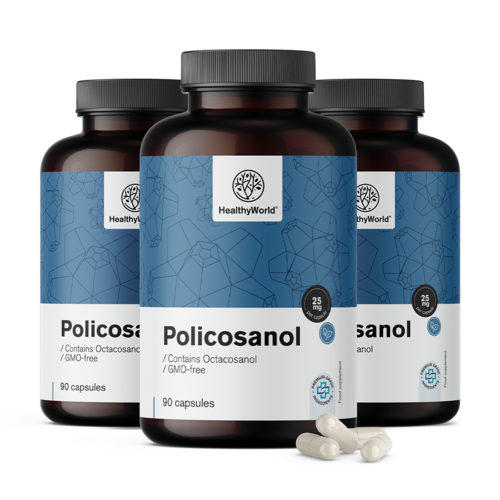 3x Policosanol 25 mg, total de 270 cápsulas