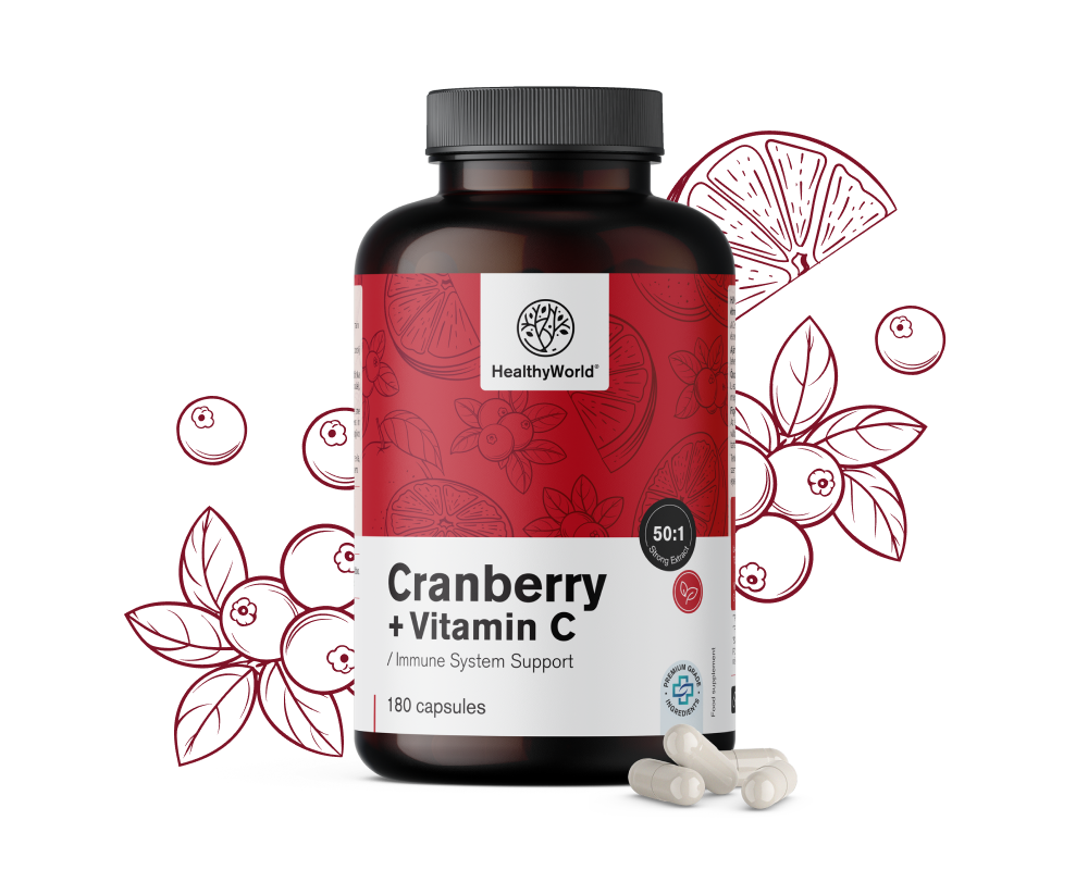 Extrato de arando com vitamina C