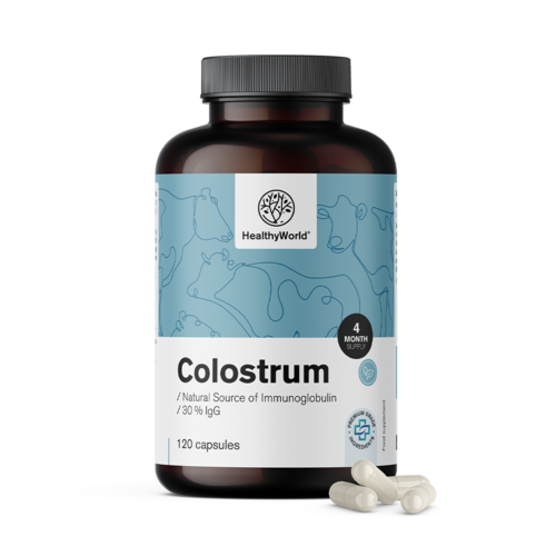Colostro 30 % IgG, 120 cápsulas