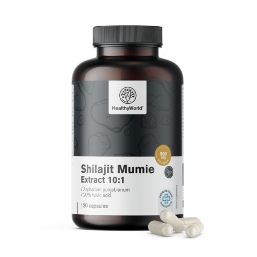 Shilajit Mumie Extract 10:1, 120 de capsule