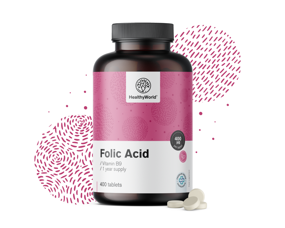 Acid folic 400&nbsp;μg