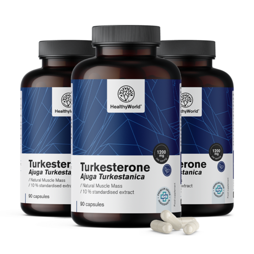 3x Turkesteron 1200 mg, total 270 de capsule