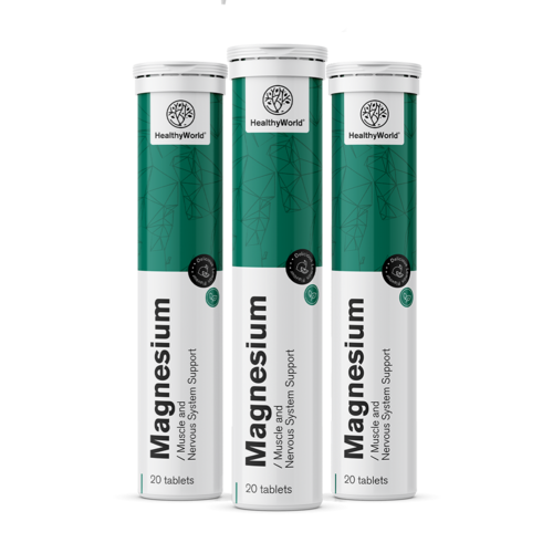 3x Magneziu – comprimate efervescente, total 60 de comprimate efervescente