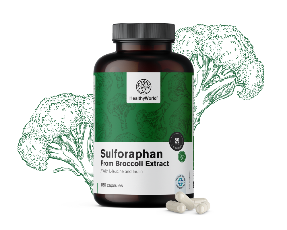Sulforafan - din extract de brocoli 50&nbsp;mg