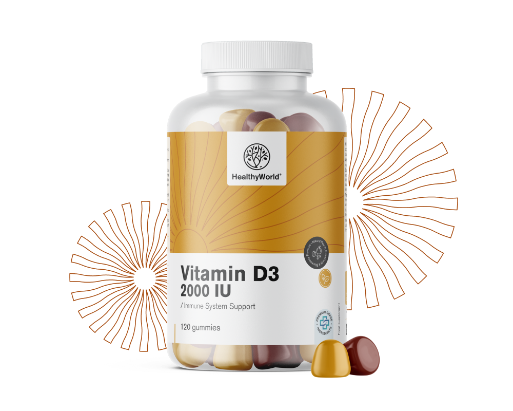 Vitamin D3 2000&nbsp;i.e.
