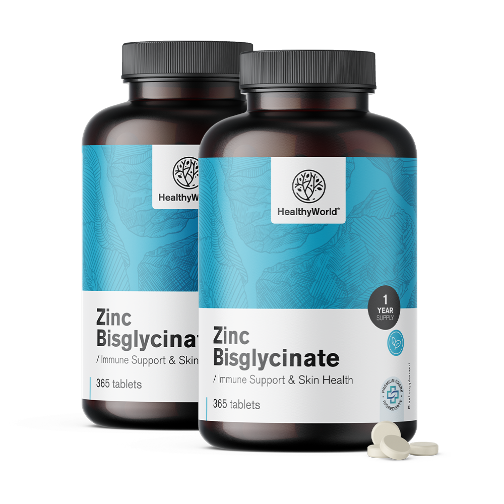 Cink bisglicinat 15 mg v tabletah