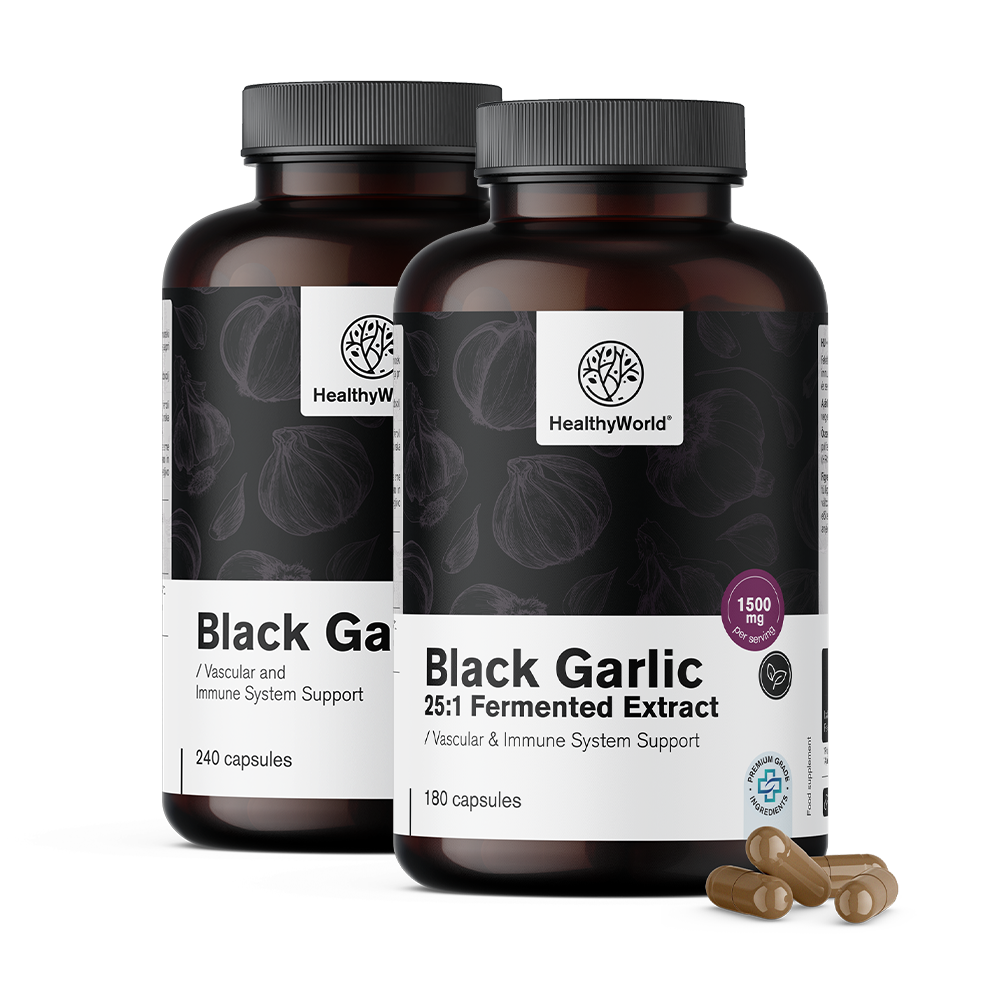 Črni česen 1500 mg v kapsulah