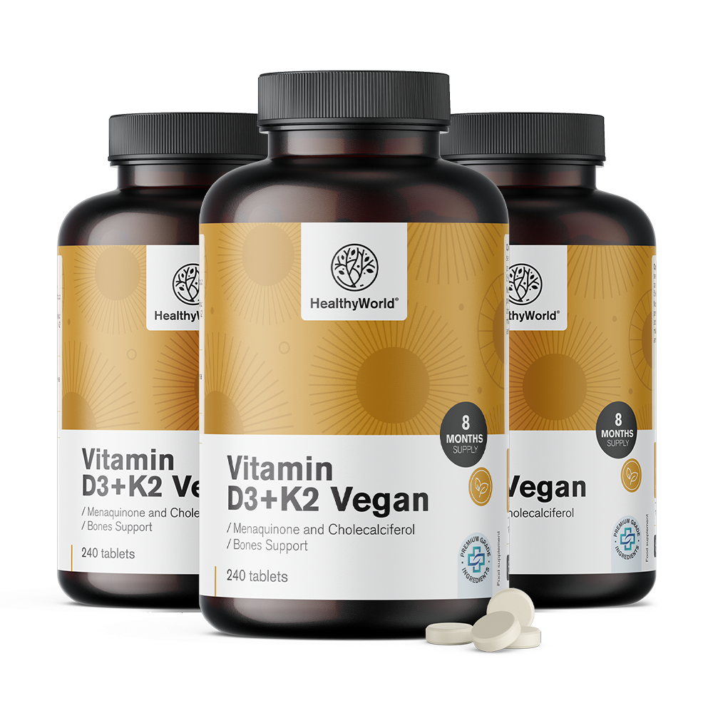 Vegánske vitamíny D3+K2