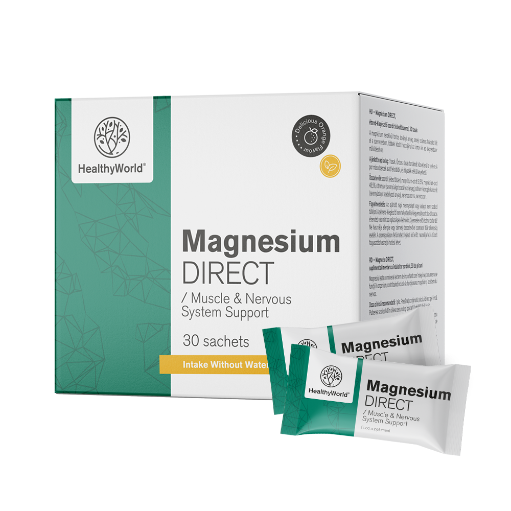 Magnezij DIRECT 400 mg z aromo pomaranče