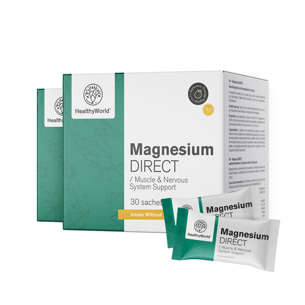 Magnezij DIRECT 400 mg z aromo pomaranče
