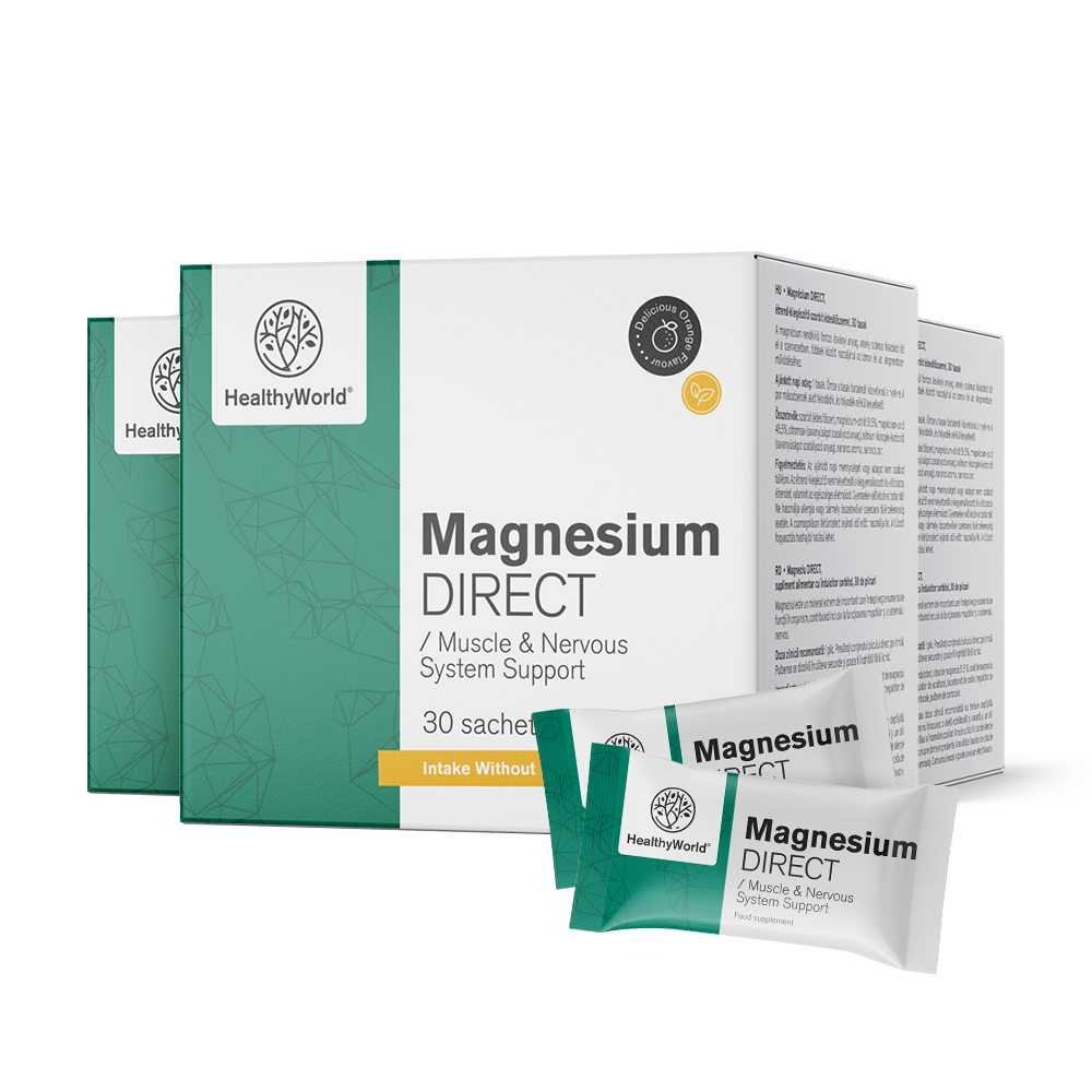 Magnezij DIRECT 400 mg z aromo pomaranče