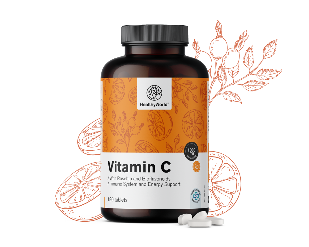 Vitamin C 1000 mg – s šipkom in bioflavonoidi