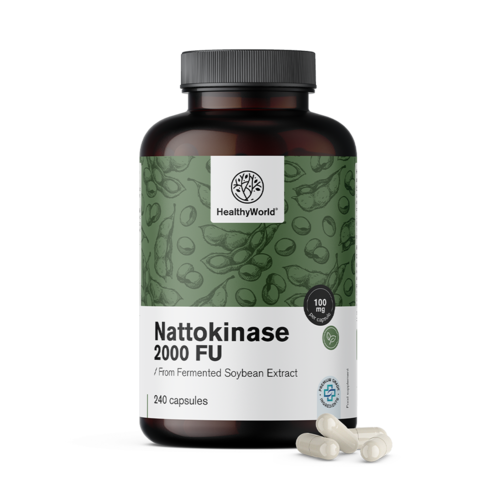 Nattokinase 2000 FU, 240 kapsul