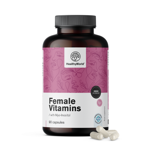 Vitamini za ženske z mio-inozitolom, 90 kapsul
