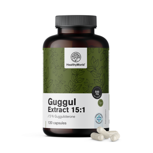 Guggul 500 mg - extrakt 15:1, 120 kapsúl