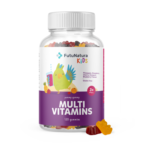 MULTI VITAMINS – Gommose multivitaminiche per bambini, 120 caramelle gommose