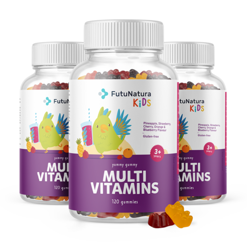 3x MULTI VITAMINS – Gommose multivitaminiche per bambini, totale 360 caramelle gommose