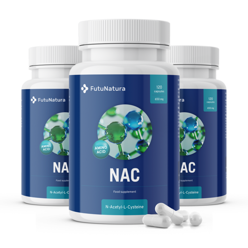 3x NAC 650 mg, totale 360 capsule