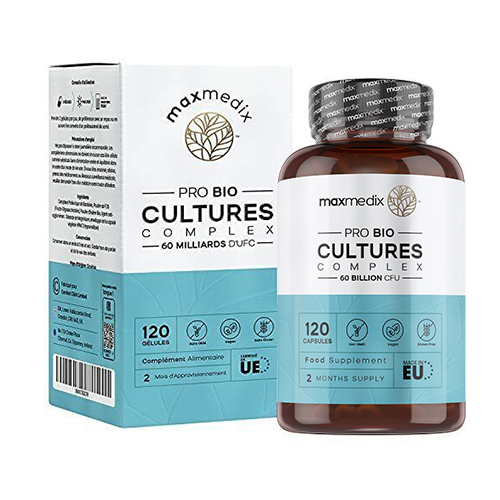Complesso vegano di colture microbiologiche, 120 capsule