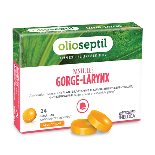 Pastiglie per la gola, gusto miele-limone, 24 pastiglie