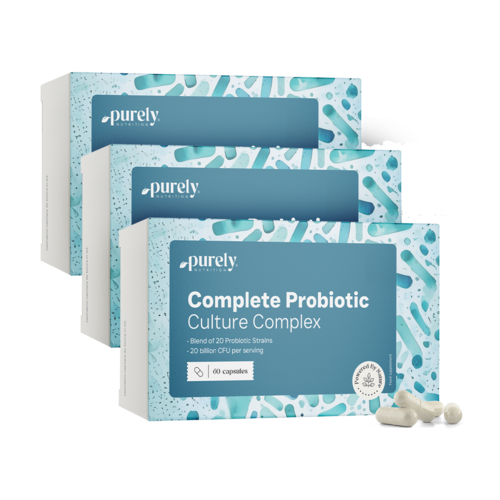 3x Complete Probiotic Culture - complesso di colture microbiologiche, totale 180 capsule