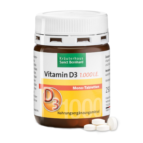 Vitamina D3 1000 IU, 250 pastiglie